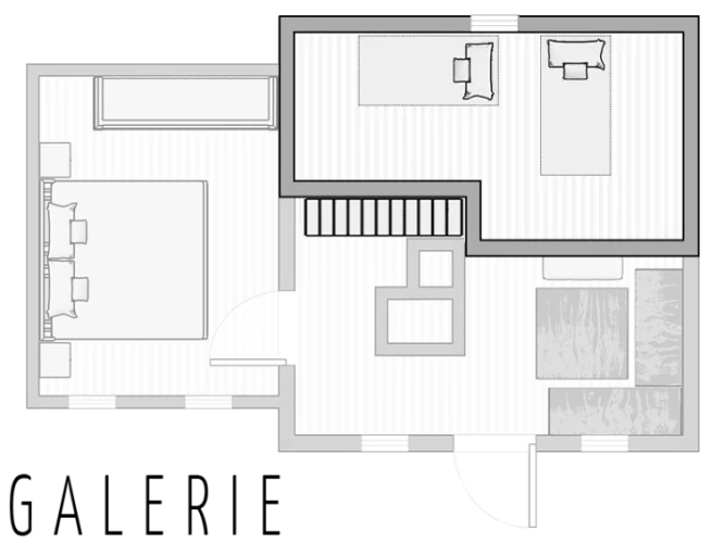 Grundriss Galerie Fischerhütte